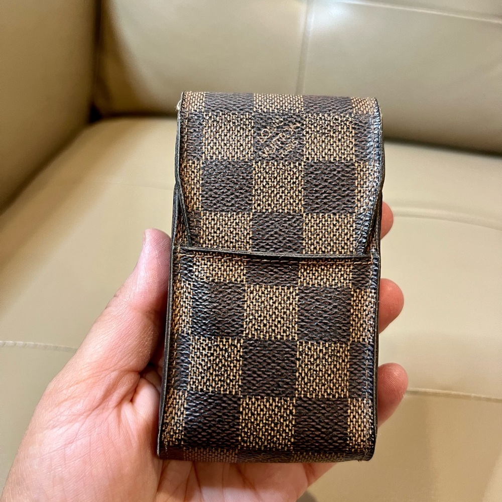 LV Damier Ebene Etui cigarette holder